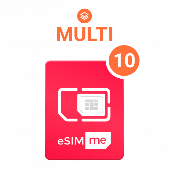 eSIM.me Card for Infinix HOT 8  | MULTI 10
