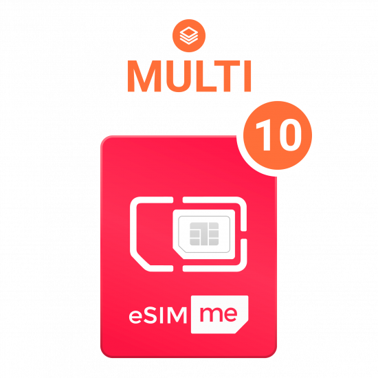 eSIM.me-Karte für Veidoo VEIDOO_T40_EEA  | MULTI 10