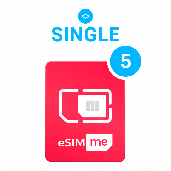 eSIM.me Card for DeutscheTelekom T Phone  | SINGLE 5