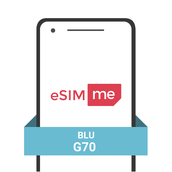 Tarjeta eSIM.me para BLU G70