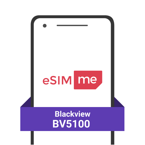 Cartão eSIM.me para Blackview BV5100
