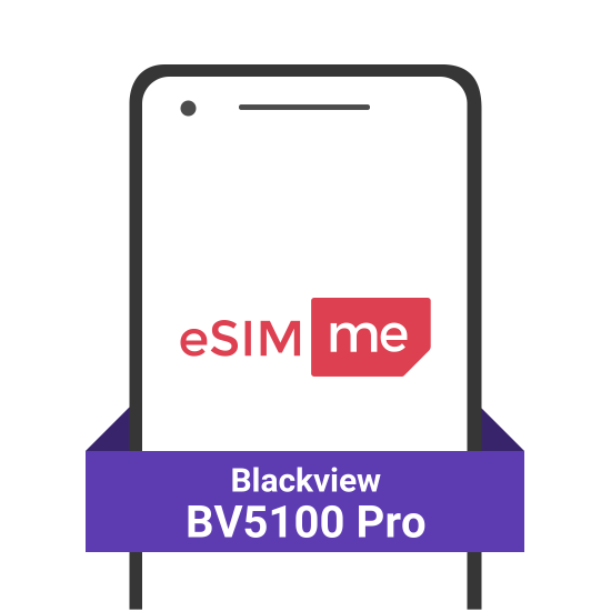 Cartão eSIM.me para Blackview BV5100 Pro