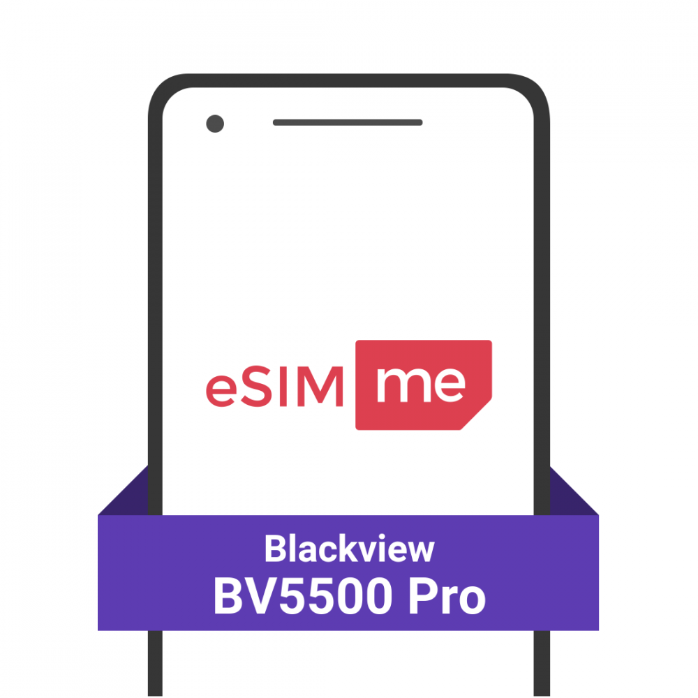 Get eSIM for your ❤︎ Blackview BV5500 Pro | eSIM.me