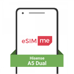 Carte eSIM.me pour Hisense A5 Dual Carte eSIM.me pour Hisense A5 Dual