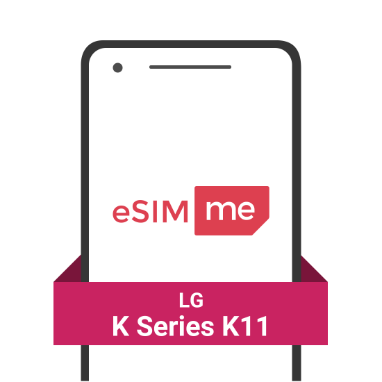 Cartão eSIM.me para LG K Series K11