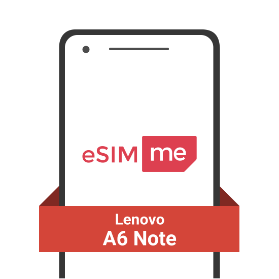 eSIM.me Card for Lenovo A6 Note