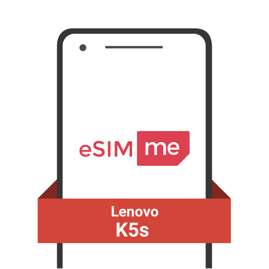 Cartão eSIM.me para Lenovo K5s
