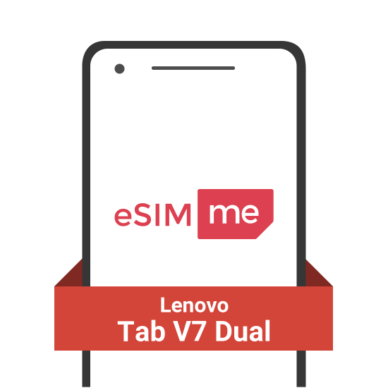 Cartão eSIM.me para Lenovo Tab V7 Dual
