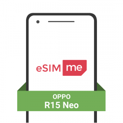 Cartão eSIM.me para OPPO R15 Neo Cartão eSIM.me para OPPO R15 Neo