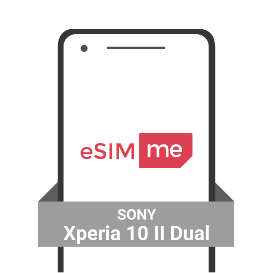 Carte eSIM.me pour SONY Xperia 10 II Dual