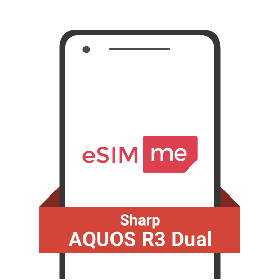 Tarjeta eSIM.me para Sharp AQUOS R3 Dual