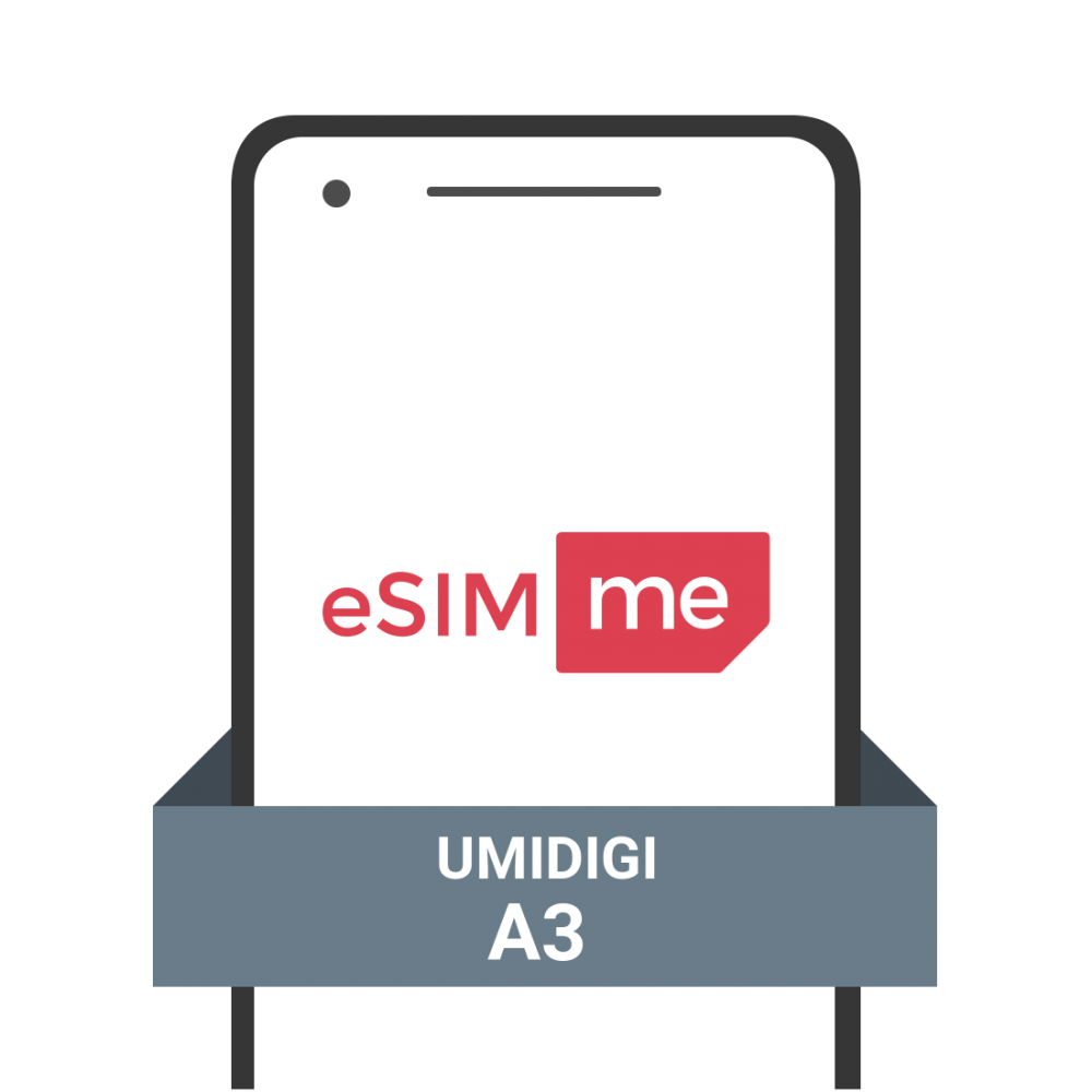 Get eSIM for your ❤︎ UMIDIGI A3 | eSIM.me