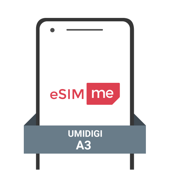 eSIM.me-Karte für UMIDIGI A3