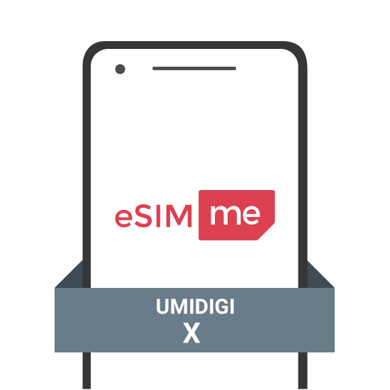 eSIM.me-Karte für UMIDIGI X